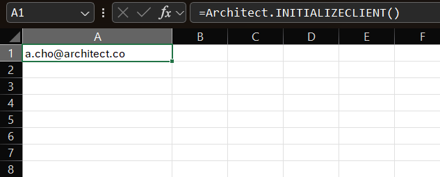 Search for Architect Add-in